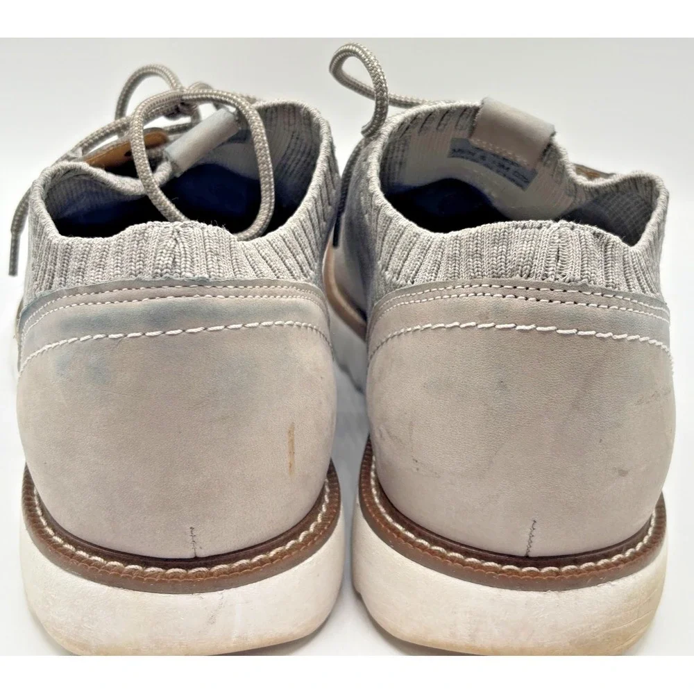 J. Murphy by Johnston & Murphy Men's Gray Knit Casual Derby Shoes Size 13